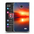 Дизайнерский пластиковый чехол для Nokia X Солнце