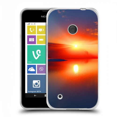 Дизайнерский пластиковый чехол для Nokia Lumia 530 Солнце