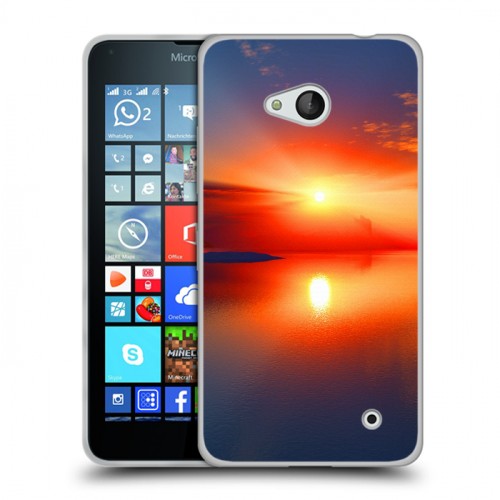 Дизайнерский пластиковый чехол для Microsoft Lumia 640 Солнце