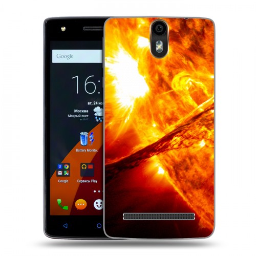 Дизайнерский силиконовый чехол для Wileyfox Storm Солнце