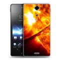 Дизайнерский пластиковый чехол для Sony Xperia TX Солнце