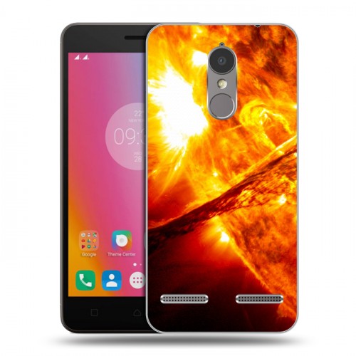 Дизайнерский силиконовый чехол для Lenovo K6 Солнце