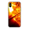 Дизайнерский силиконовый чехол для Iphone x10 Солнце