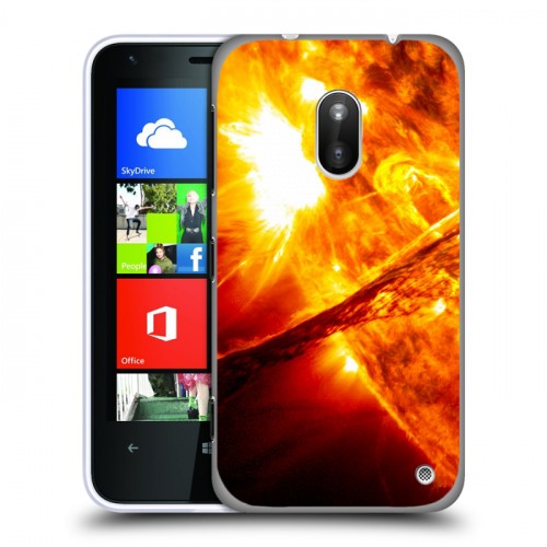 Дизайнерский пластиковый чехол для Nokia Lumia 620 Солнце