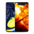 Дизайнерский пластиковый чехол для Samsung Galaxy A80 Солнце