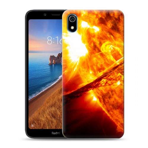 Дизайнерский силиконовый чехол для Xiaomi RedMi 7A Солнце