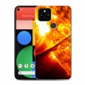 Дизайнерский пластиковый чехол для Google Pixel 5 Солнце