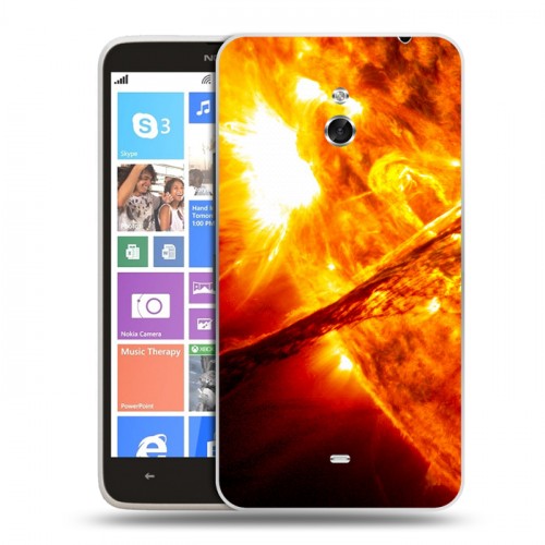 Дизайнерский пластиковый чехол для Nokia Lumia 1320 Солнце