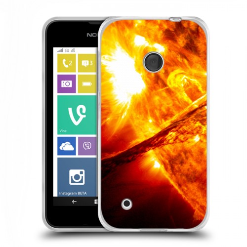 Дизайнерский пластиковый чехол для Nokia Lumia 530 Солнце