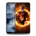 Дизайнерский силиконовый чехол для Nokia 6.1 Plus Солнце