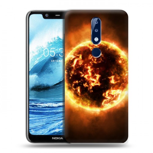 Дизайнерский силиконовый чехол для Nokia 5.1 Plus Солнце