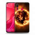 Дизайнерский пластиковый чехол для Huawei Nova 4 Солнце