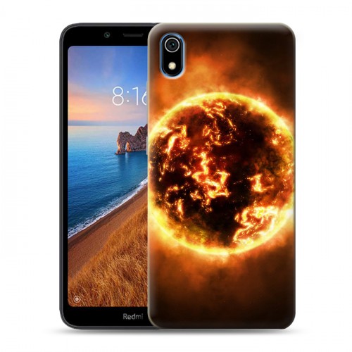 Дизайнерский силиконовый чехол для Xiaomi RedMi 7A Солнце