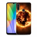 Дизайнерский пластиковый чехол для Huawei Y6p Солнце