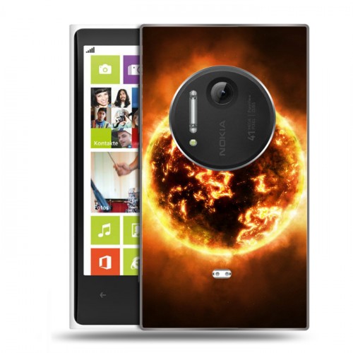 Дизайнерский пластиковый чехол для Nokia Lumia 1020 Солнце