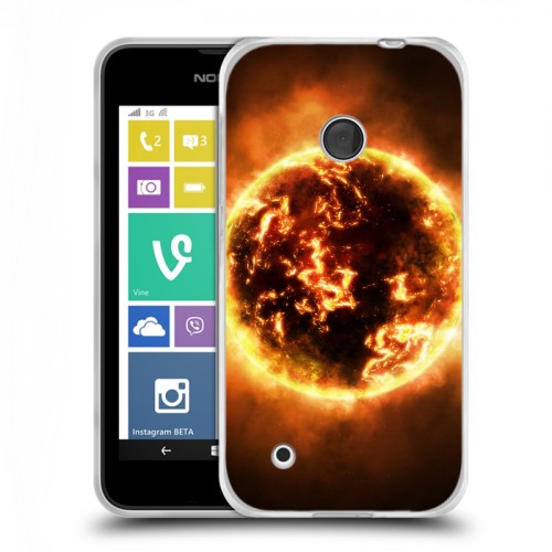 Дизайнерский пластиковый чехол для Nokia Lumia 530 Солнце