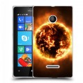 Дизайнерский пластиковый чехол для Microsoft Lumia 435 Солнце