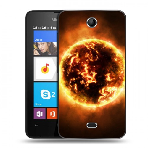 Дизайнерский силиконовый чехол для Microsoft Lumia 430 Dual SIM Солнце