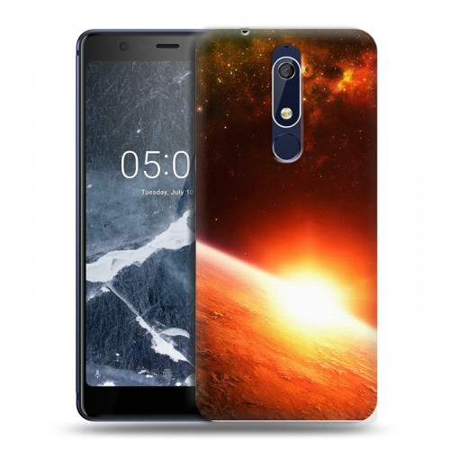 Дизайнерский пластиковый чехол для Nokia 5.1 Солнце