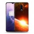 Дизайнерский пластиковый чехол для OnePlus 7 Солнце