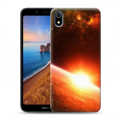 Дизайнерский силиконовый чехол для Xiaomi RedMi 7A Солнце