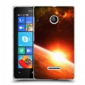 Дизайнерский пластиковый чехол для Microsoft Lumia 435 Солнце