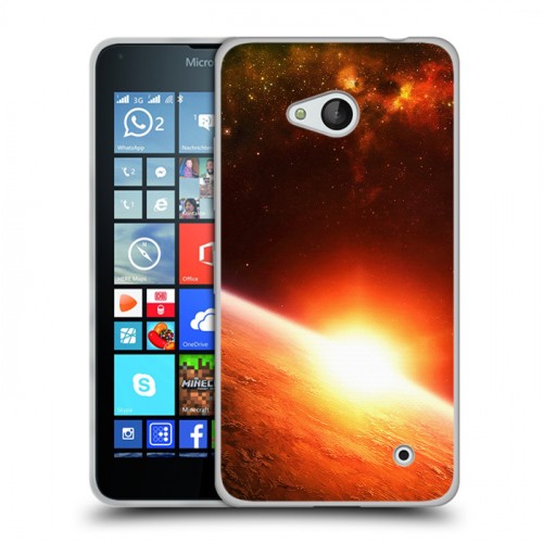 Дизайнерский пластиковый чехол для Microsoft Lumia 640 Солнце