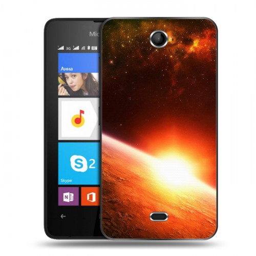 Дизайнерский силиконовый чехол для Microsoft Lumia 430 Dual SIM Солнце