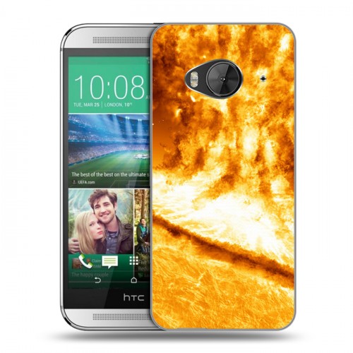 Дизайнерский силиконовый чехол для HTC One ME Солнце