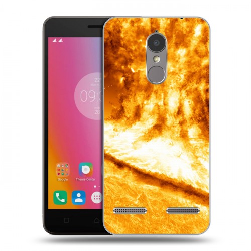 Дизайнерский пластиковый чехол для Lenovo K6 Солнце