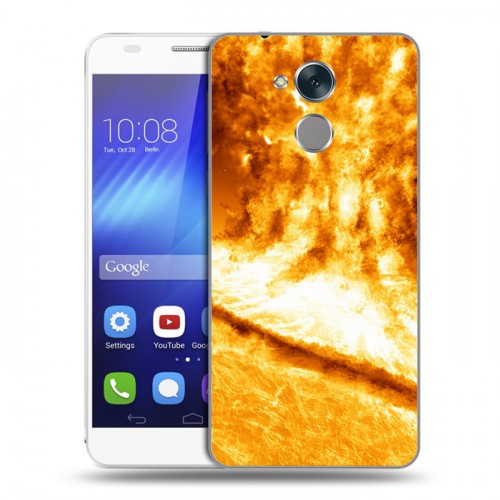 Дизайнерский пластиковый чехол для Huawei Honor 6C Солнце