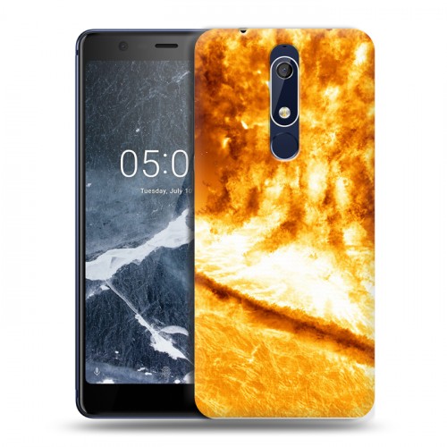 Дизайнерский пластиковый чехол для Nokia 5.1 Солнце