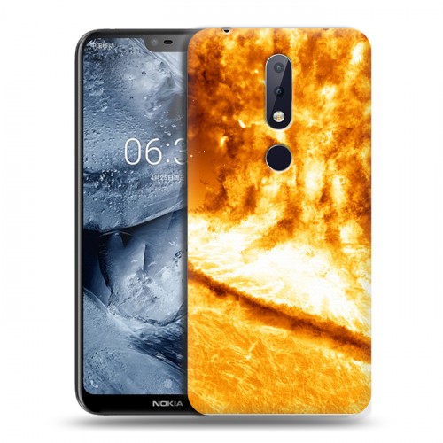 Дизайнерский пластиковый чехол для Nokia 6.1 Plus Солнце