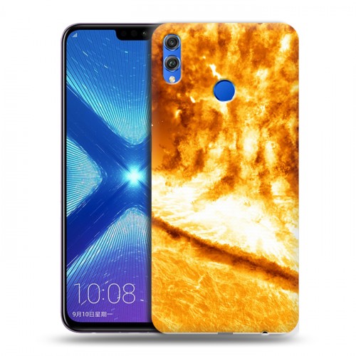 Дизайнерский силиконовый чехол для Huawei Honor 8X Солнце