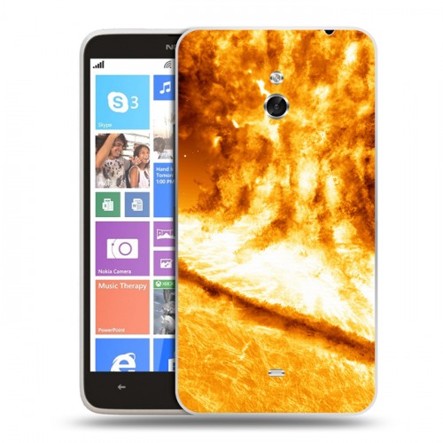 Дизайнерский пластиковый чехол для Nokia Lumia 1320 Солнце