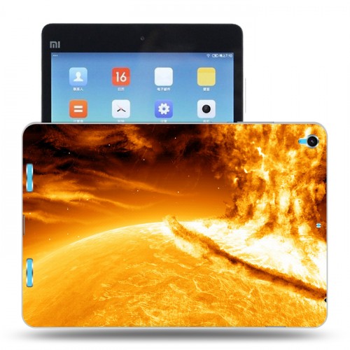 Дизайнерский силиконовый чехол для Xiaomi MiPad Солнце