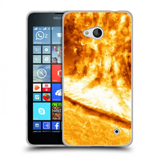 Дизайнерский пластиковый чехол для Microsoft Lumia 640 Солнце