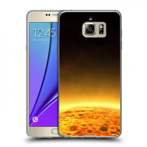 Дизайнерский пластиковый чехол для Samsung Galaxy Note 5 Солнце