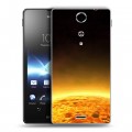 Дизайнерский пластиковый чехол для Sony Xperia TX Солнце