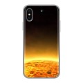 Дизайнерский силиконовый чехол для Iphone x10 Солнце