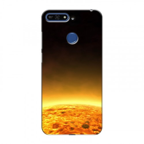 Дизайнерский силиконовый чехол для Huawei Honor 7A Pro Солнце