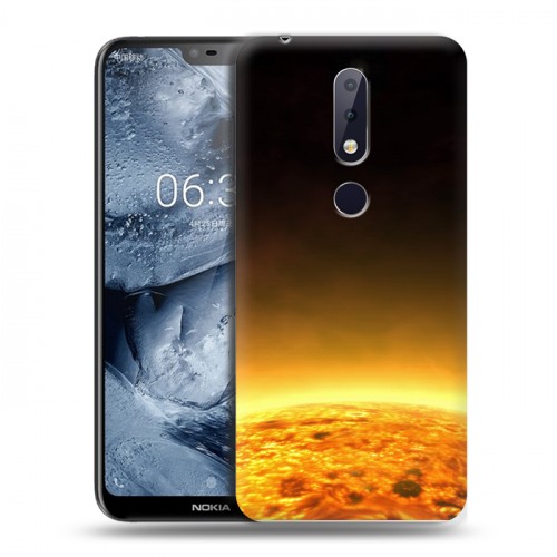 Дизайнерский пластиковый чехол для Nokia 6.1 Plus Солнце