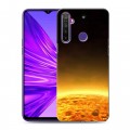 Дизайнерский силиконовый чехол для Realme 5 Солнце