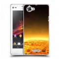 Дизайнерский пластиковый чехол для Sony Xperia L Солнце