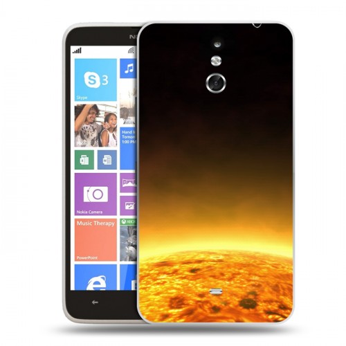 Дизайнерский пластиковый чехол для Nokia Lumia 1320 Солнце