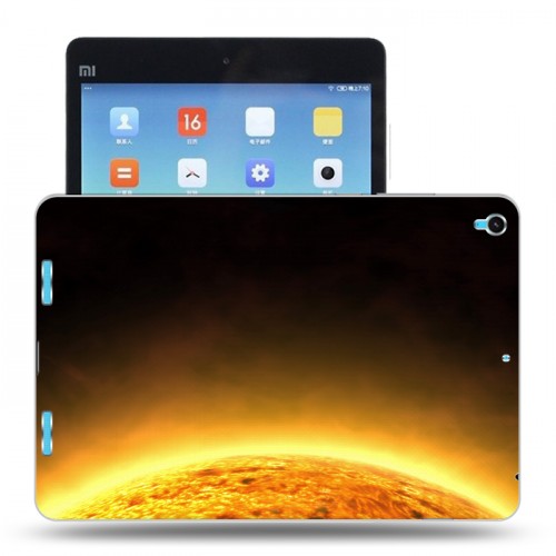 Дизайнерский силиконовый чехол для Xiaomi MiPad Солнце