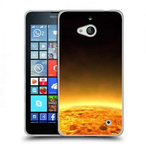 Дизайнерский пластиковый чехол для Microsoft Lumia 640 Солнце