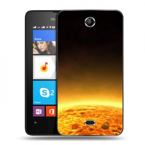 Дизайнерский силиконовый чехол для Microsoft Lumia 430 Dual SIM Солнце