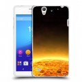 Дизайнерский пластиковый чехол для Sony Xperia C4 Солнце