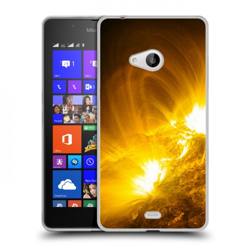 Дизайнерский пластиковый чехол для Microsoft Lumia 540 Солнце